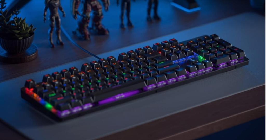 Punkston TK104 Mechanical Gaming Keyboard with RGB Rainbow Lights