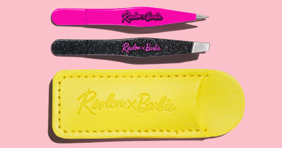 Revlon X Barbie Tweezer Set with case