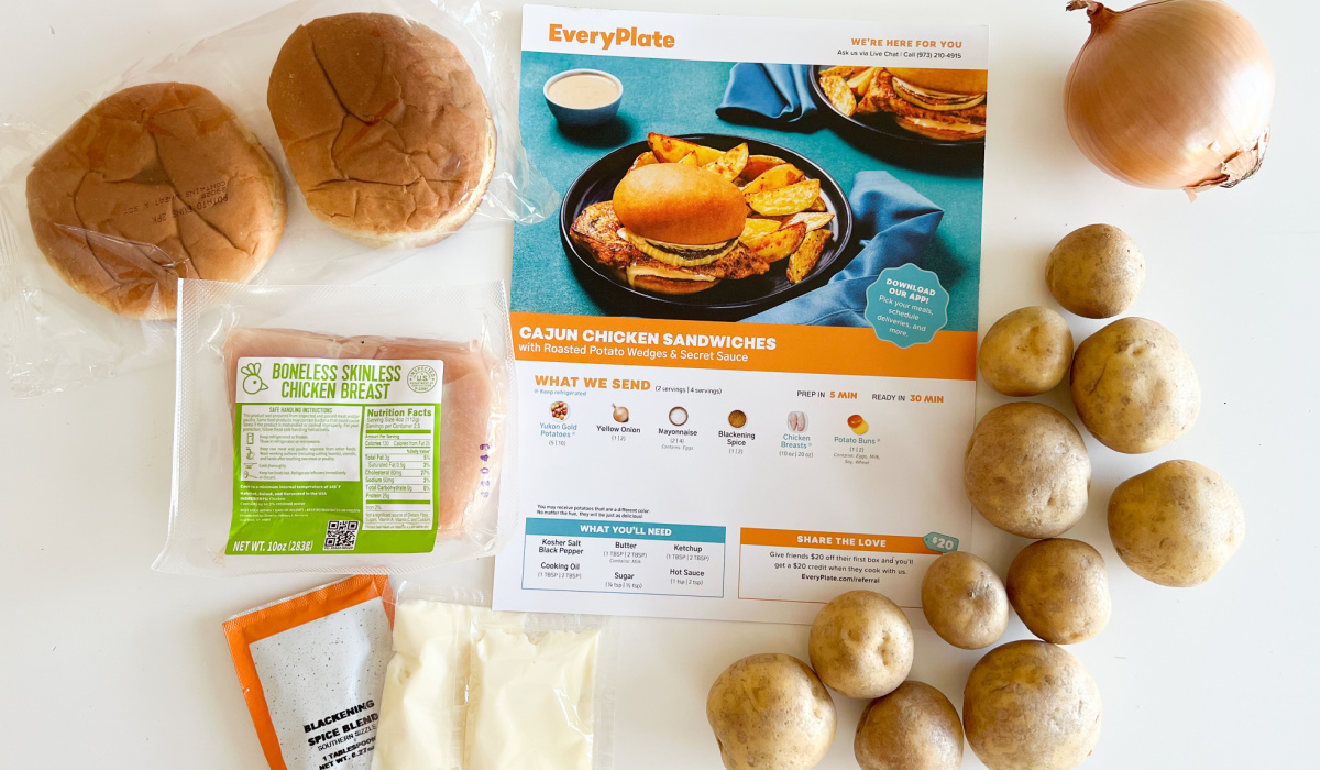 everyplate recipe + ingredients