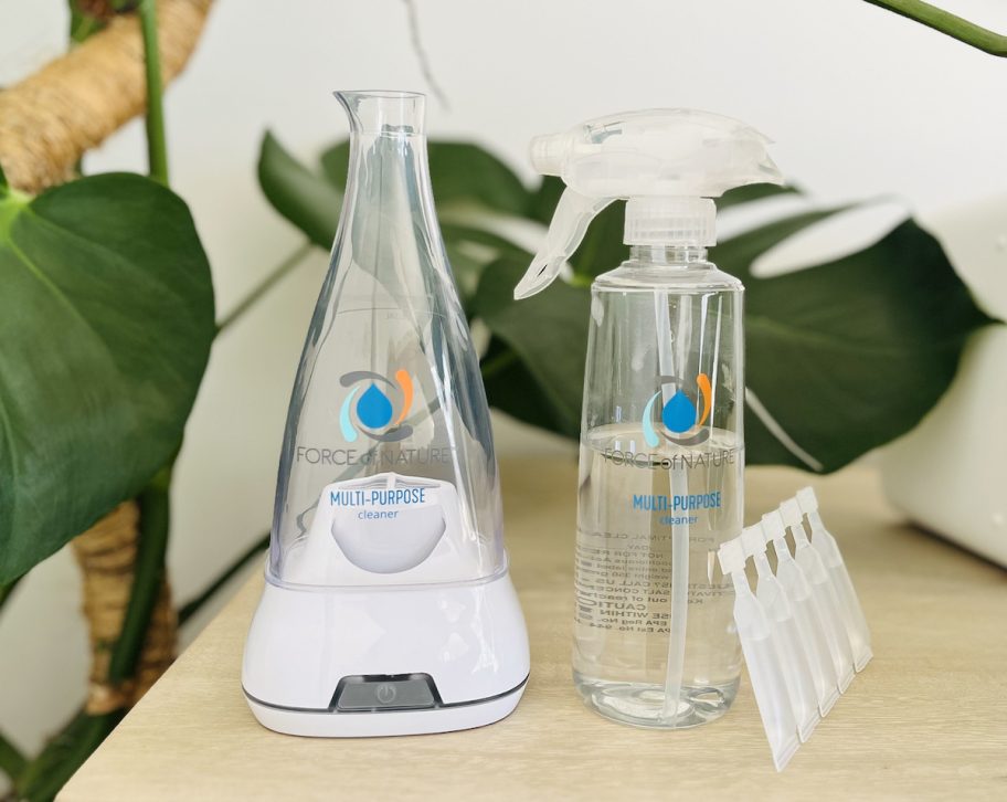 force of nature cleaner on table