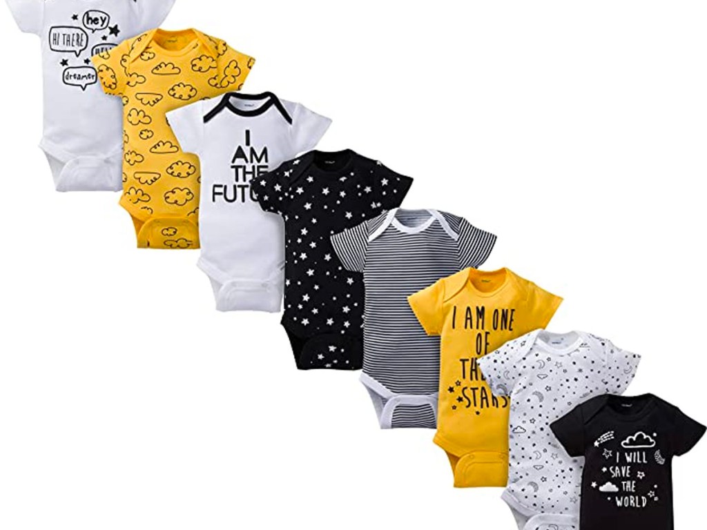 gerber star onesies 8 pack