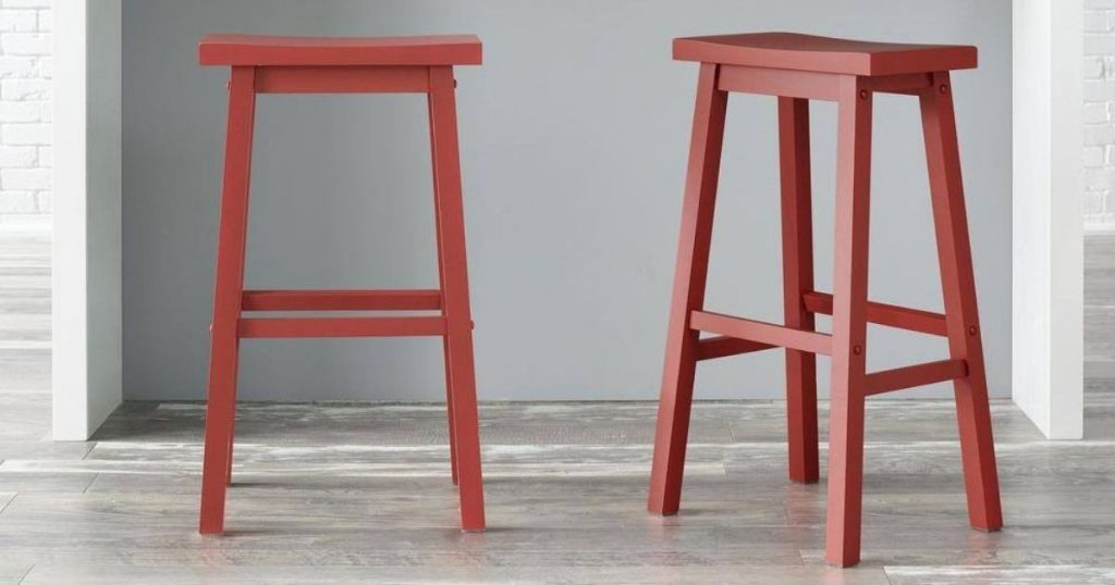 two red stools