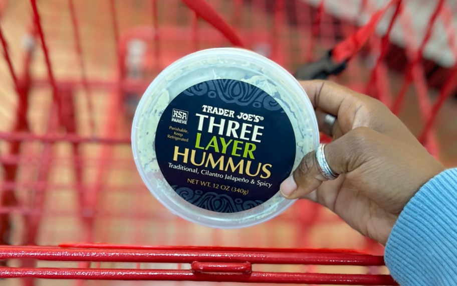 three layer trader joe's hummus