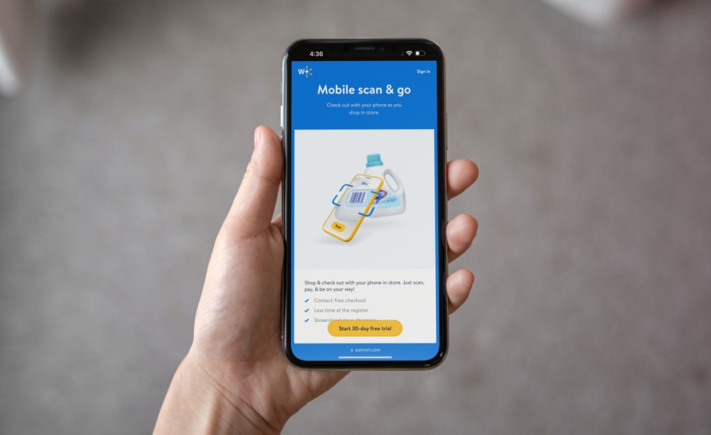 walmart plus scan and go phone app walmart plus vs amazon prime