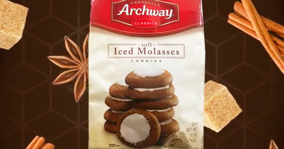 bag of Archway Iced Molasses Cookies