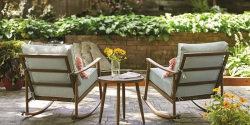 HOT Walmart Patio Furniture Sale | Rocking Chair 3-Piece Set Only $208 Shipped