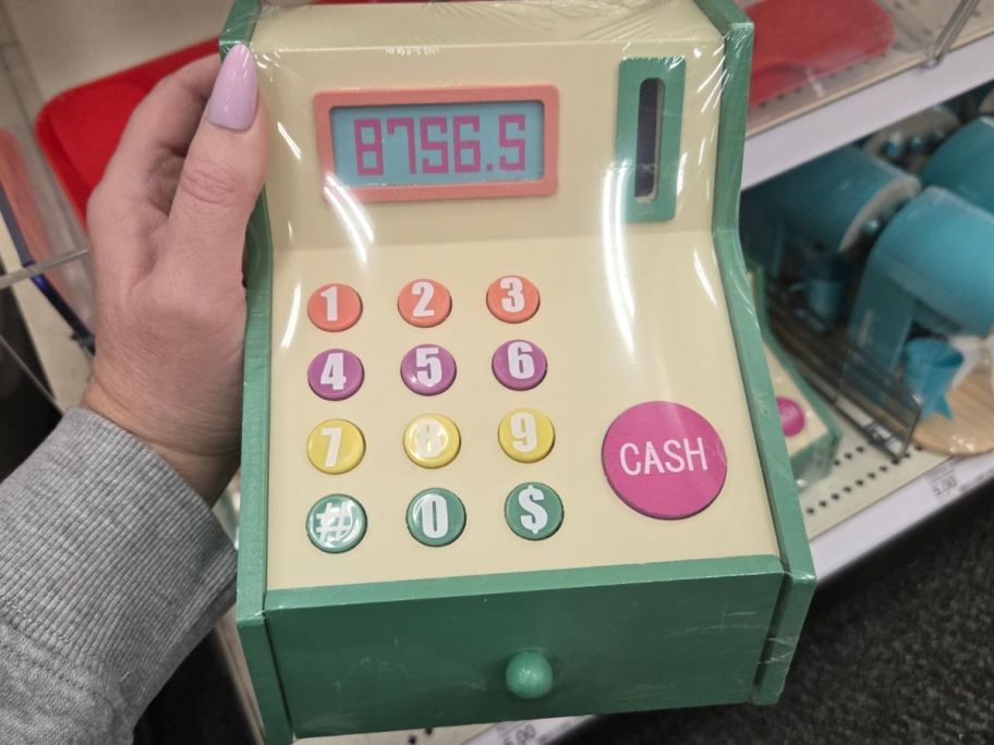 Bullseye Playground Cash Register Play Toy Green