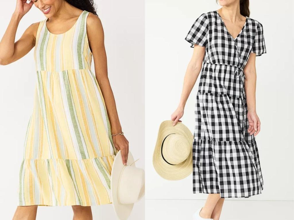 croft and barrow swing and midi dresses