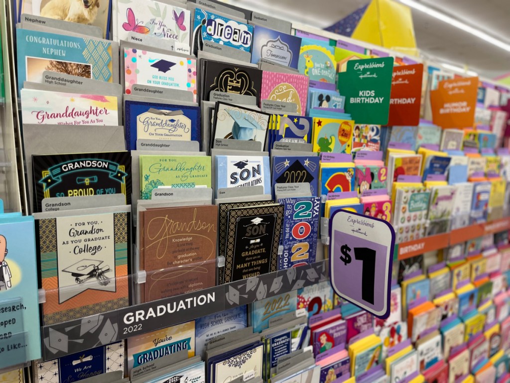 greeting card aisle dollar tree