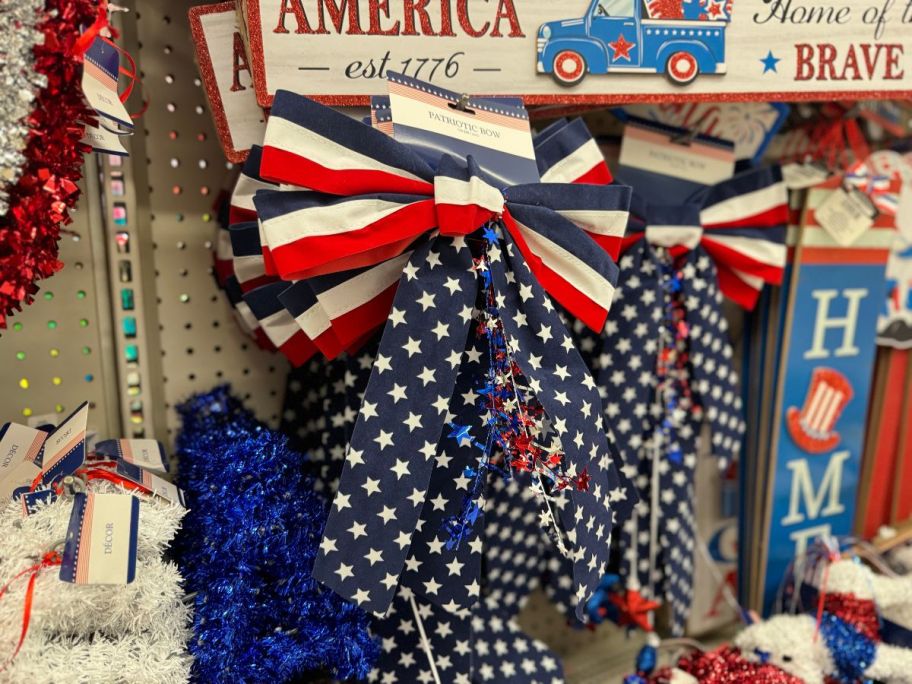 Dollar Tree Patriotic Bows