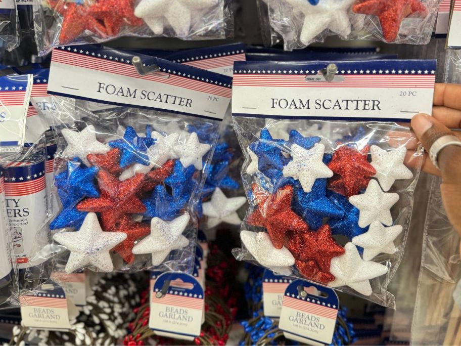 Dollar Tree Patriotic Foam Scatter