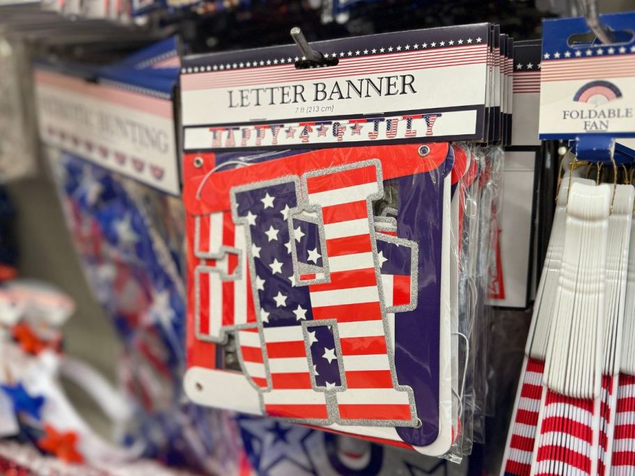 Dollar Tree Patriotic Letter Banner