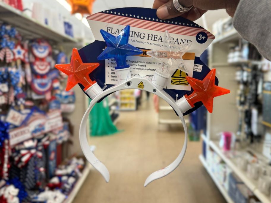 Dollar Tree Patriotic Flashing headband 