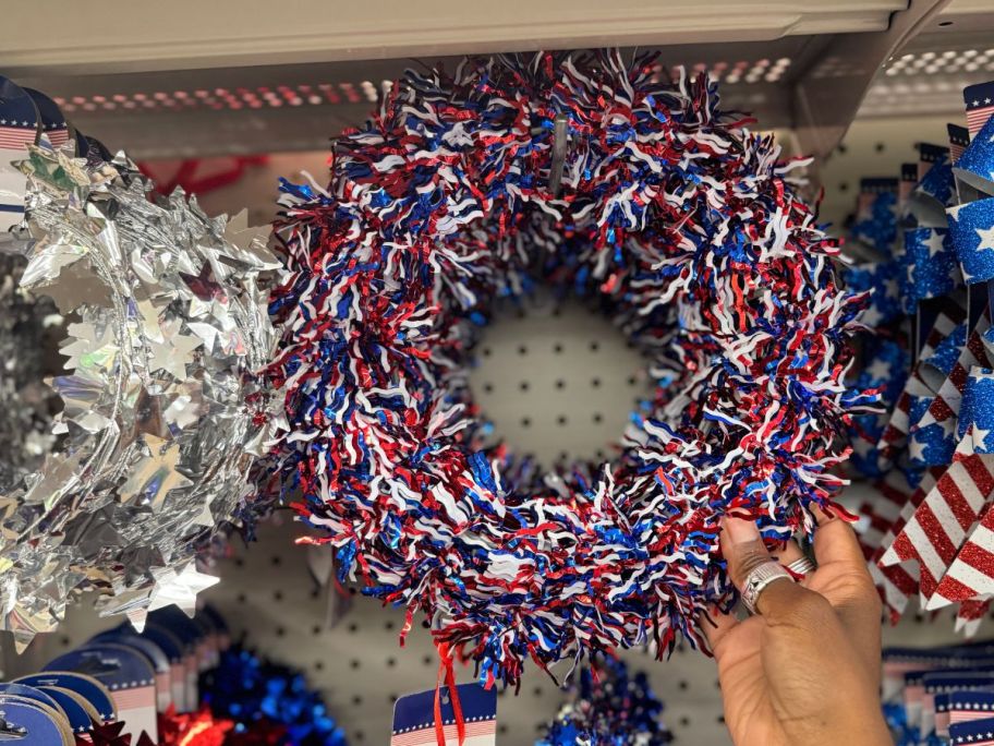 Dollar Tree Patriotic Wreath