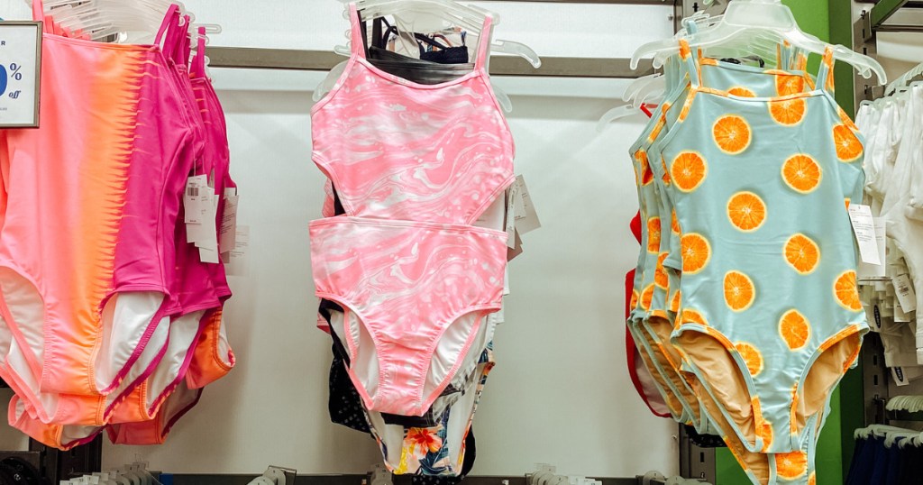 Girls swimwear at Old Navy