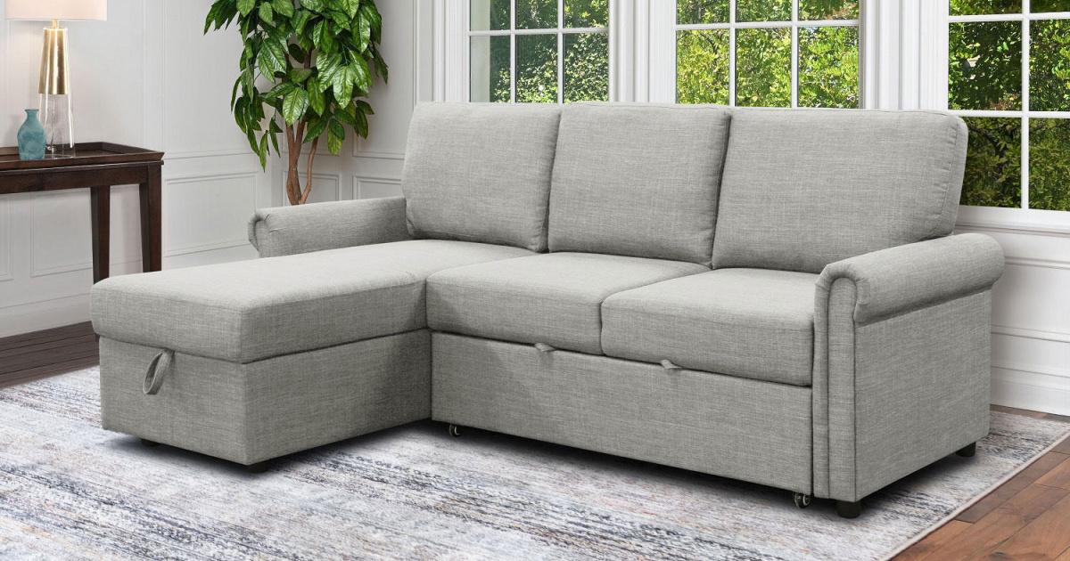 Hamilton Reversible Storage Sectional w/ Pullout Bed