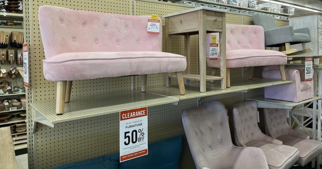 hobby lobby furniture on store shelves