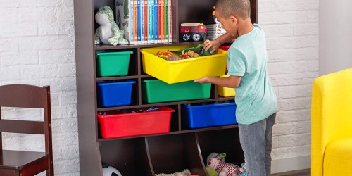 KidKraft Wooden Wall Storage Unit w/ 8 Bins Just $86.99 Shipped on Amazon (Reg. $320)