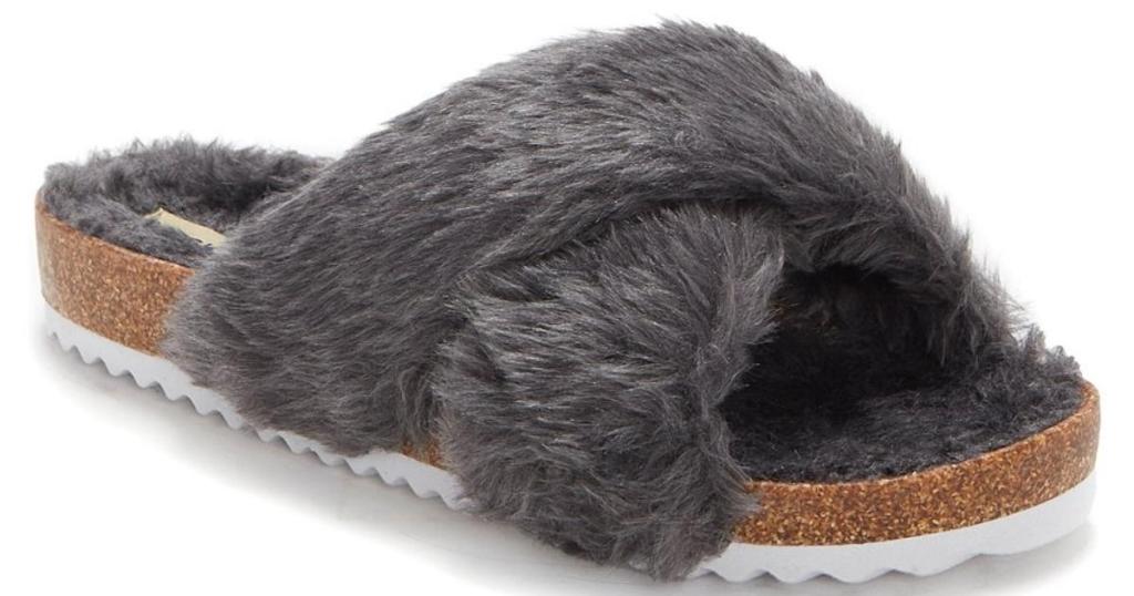 Lucky Brand Women's Marana Fuzzy Slide Slippers