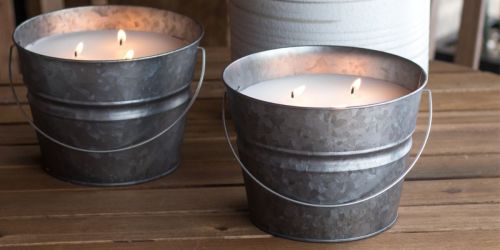 Citronella 3-Wick Bucket Candle 2-Pack Only $5 on Walmart.online (Regularly $12)