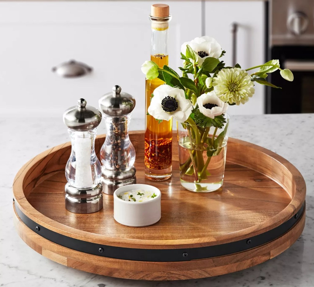 Member's Mark Acacia Wood Farmhouse Lazy Susan