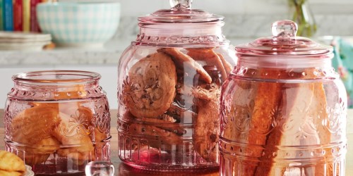 Pioneer Woman Glass Canisters 3-Jar Set From $12.96 on Walmart.online (Regularly $20)