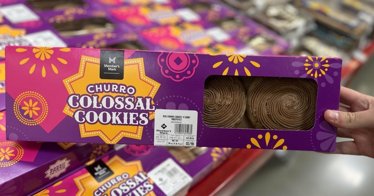 member's mark churro colossal cookies 4 pack