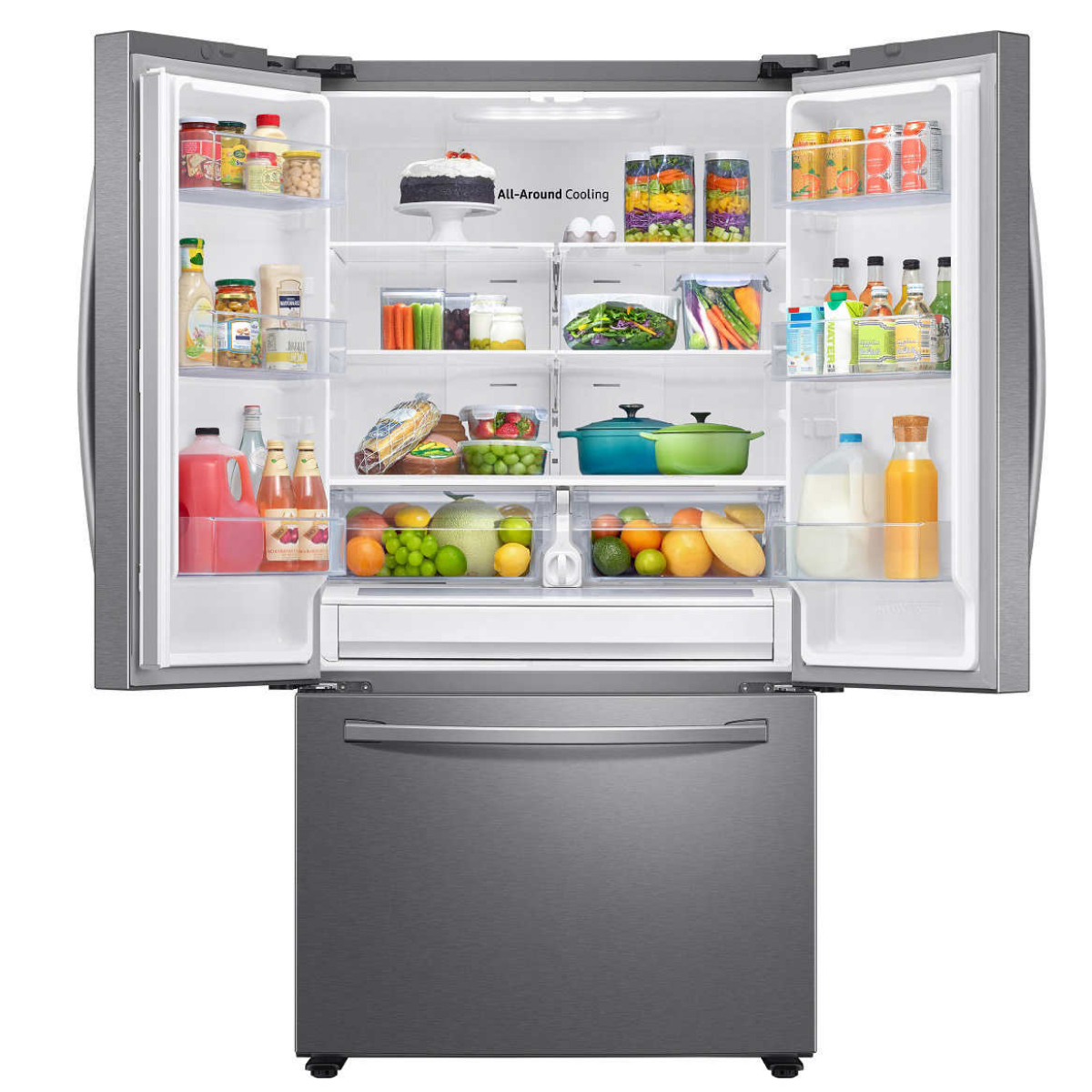 Samsung Fridge with doors open