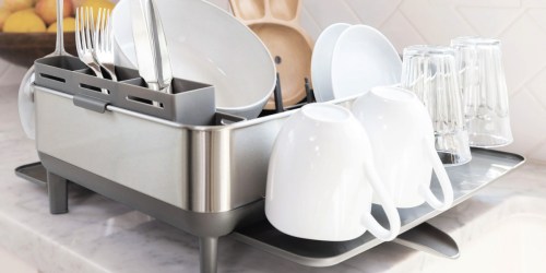 SimpleHuman Dish Rack & Sink Caddy Bundle Only $74.99 Shipped on Costco.online | Awesome Reviews