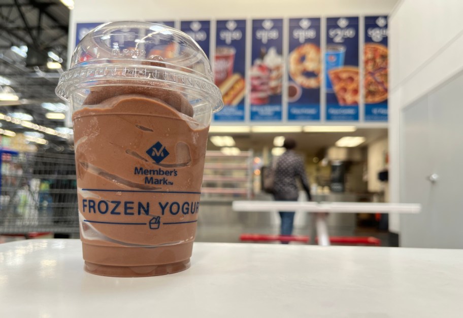 sams club food court chocolate frozen yogurt froyo