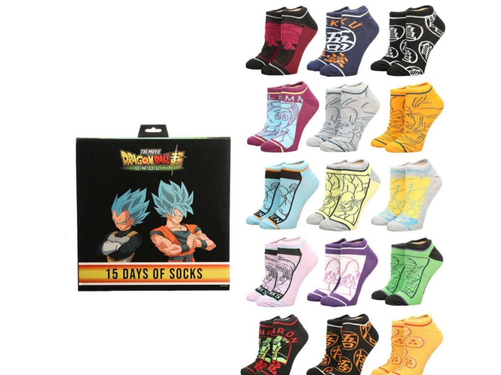 Bioworld Dragon Ball 15 Days of Socks