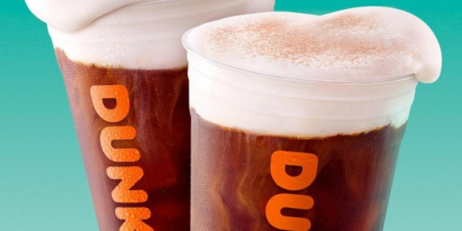 Dunkin Medium Cold Brew Coffees 2/$5 for Rewards Members (+ NEW Chef Nick Items!)