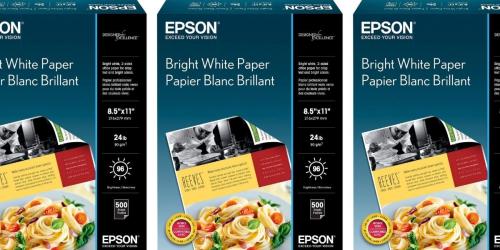 Epson Bright White Paper 500-Count Ream Just $5.99 Shipped on Target.online (Regularly $9)