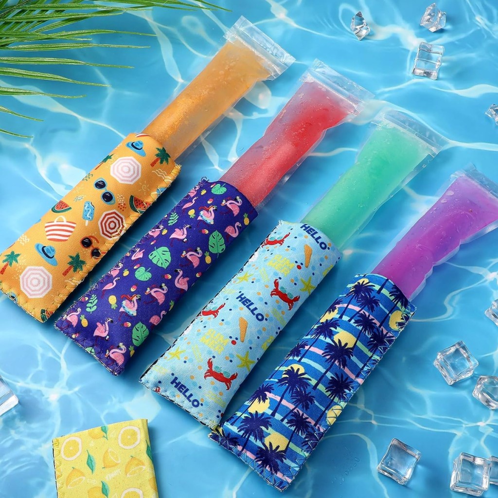 Ice Pop Sleeves in pool