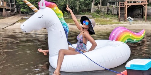 Giant Inflatable Unicorn Pool Float $16.49 Shipped for Amazon Prime Members (Fits 2 Adults or 3 Kids!)