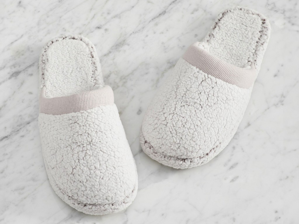 Pottery Barn Coziest Sherpa Slippers