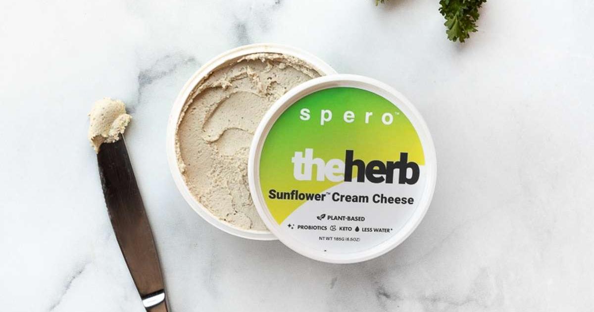 spero plant-based herb cream cheese