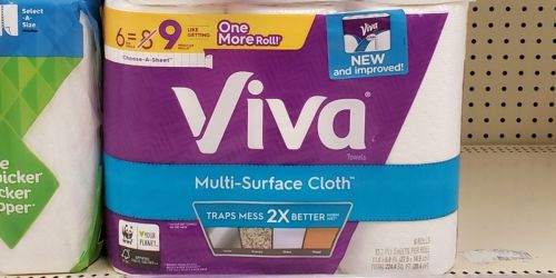 Viva Paper Towels 6-Pack Only $3.59 on Walgreens.online (Regularly $8)