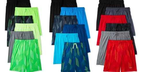 Athletic Works Boy’s Shorts 6-Pack Just $18 on Walmart.online (Includes Husky Sizes) – Just $3 Per Pair