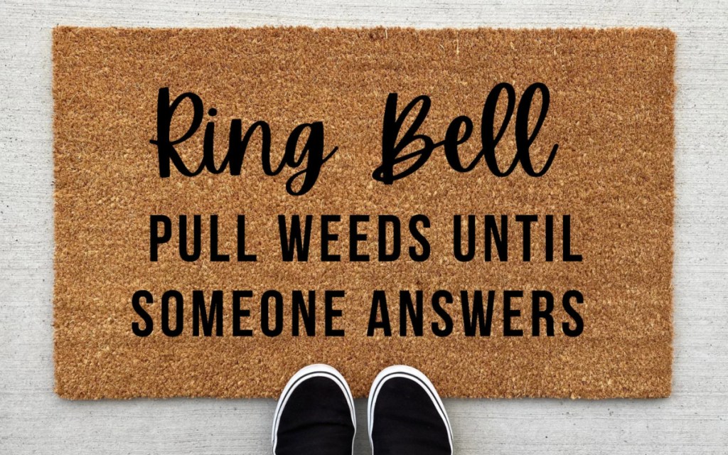 ring bell doormat