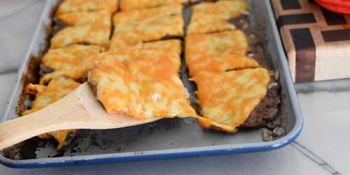 Easily Bake Sheet Pan Cheeseburger Sliders for a Crowd!