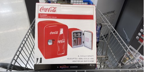 Coca-Cola Mini Fridge ONLY $19.98 on Walmart.online (Regularly $50) | Holds 6 Cans!