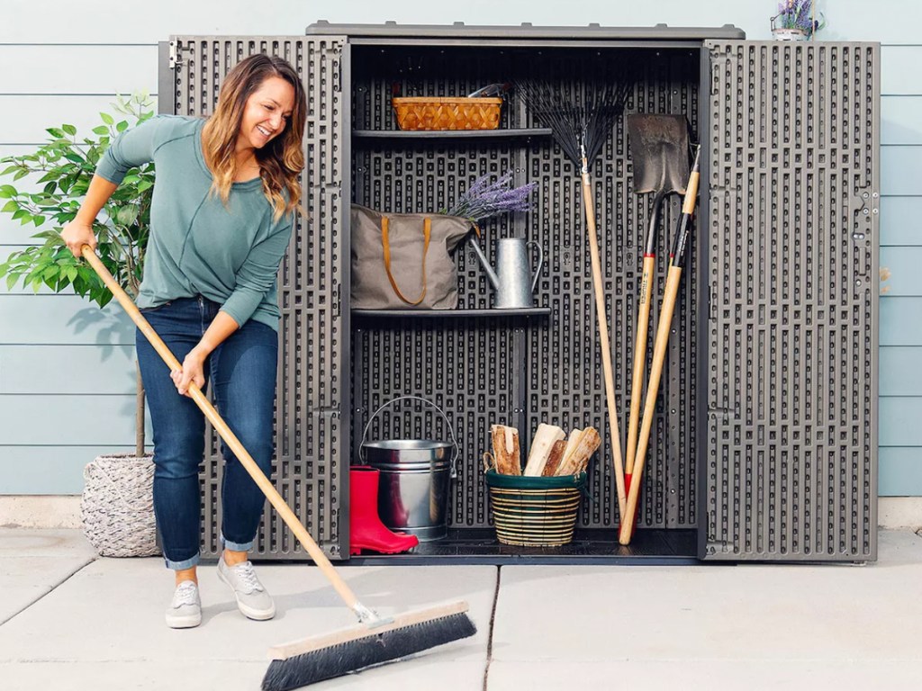 Lifetime Shed inside