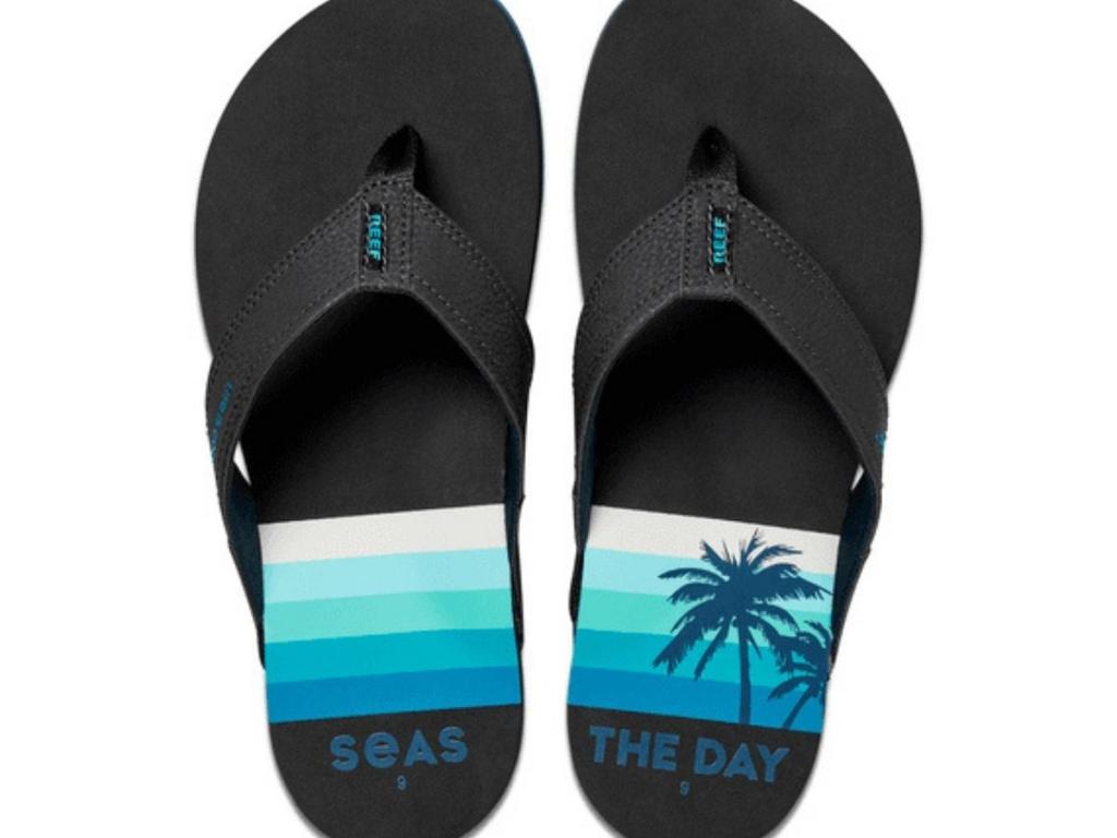 Life is Good Men's Seas the Day Reef Newport Flip Flops