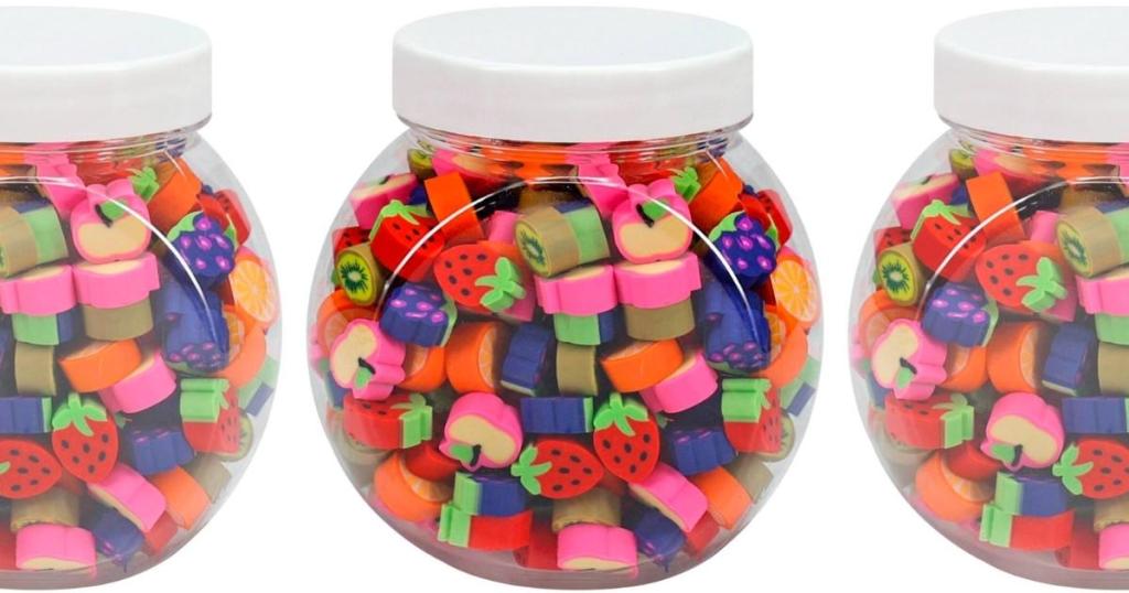 B2C Mini Fruit Erasers 250-Count