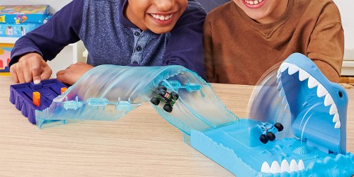 Monster Jam Mini Megalodon Race & Chomp Playset Only $15.59 on Amazon