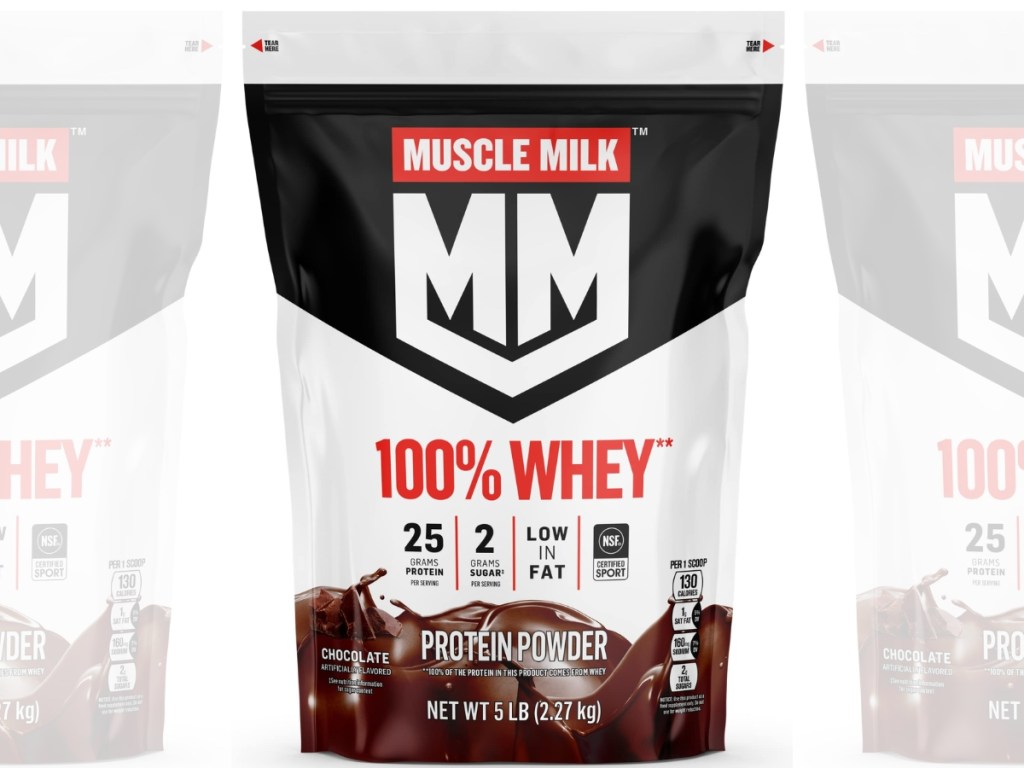 Muscle Milk 100% Whey Protein Powder 5-Pound Bag - Chocolate