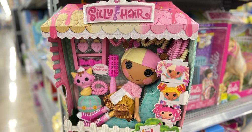 Lalaloopsy Silly Hair Doll Scoops Waffle Cone with Pet Cat Playset