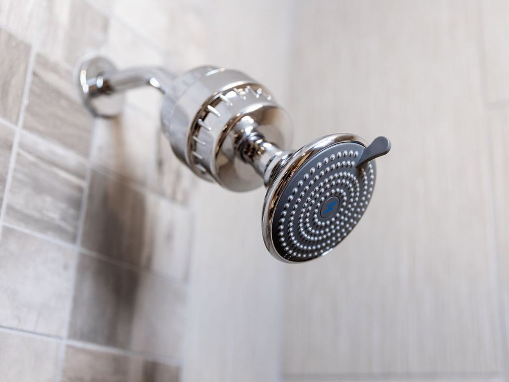 showerhead in shower