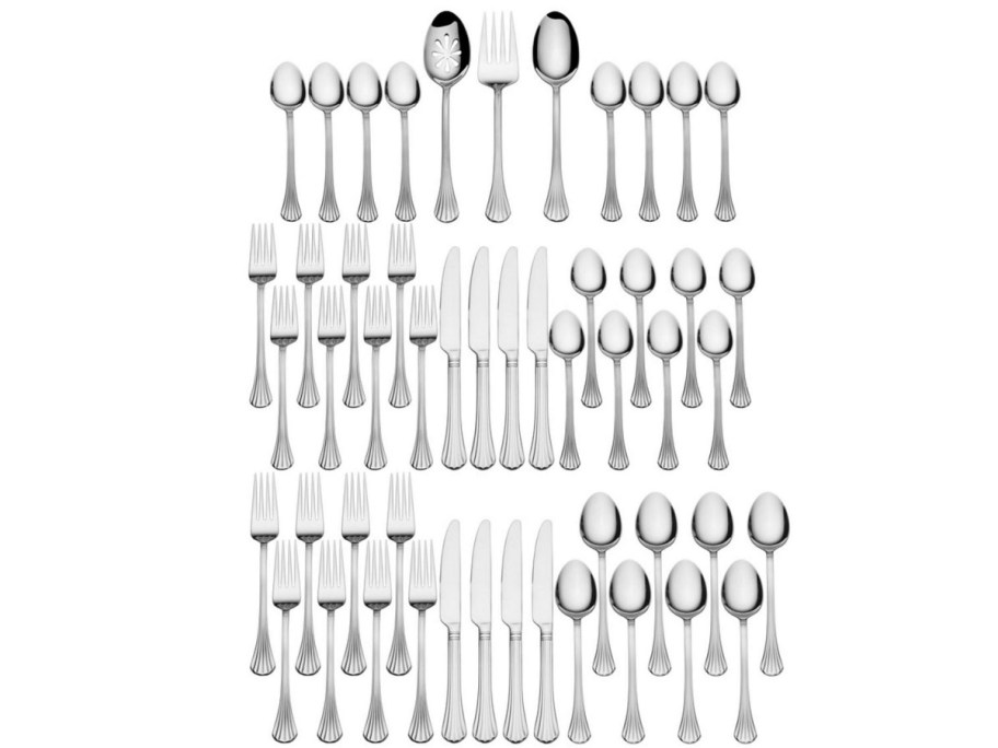 Stock image of International Silver Cascade 51 Piece Flatware Set